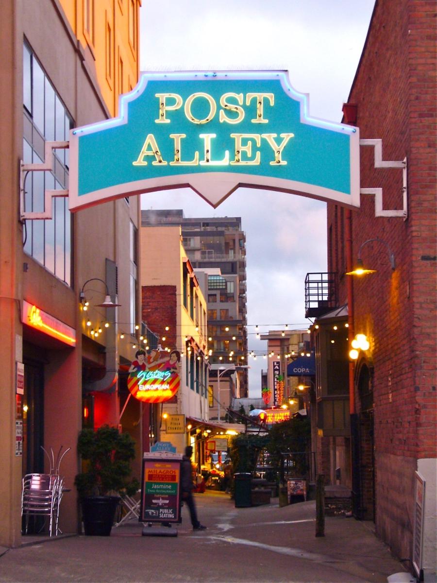 entrance to Post Alley