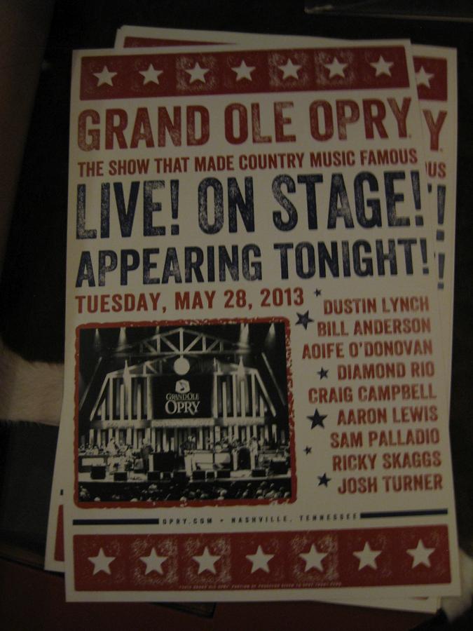 Nashville Grand Ole Opry Live On Stage May 28 2013