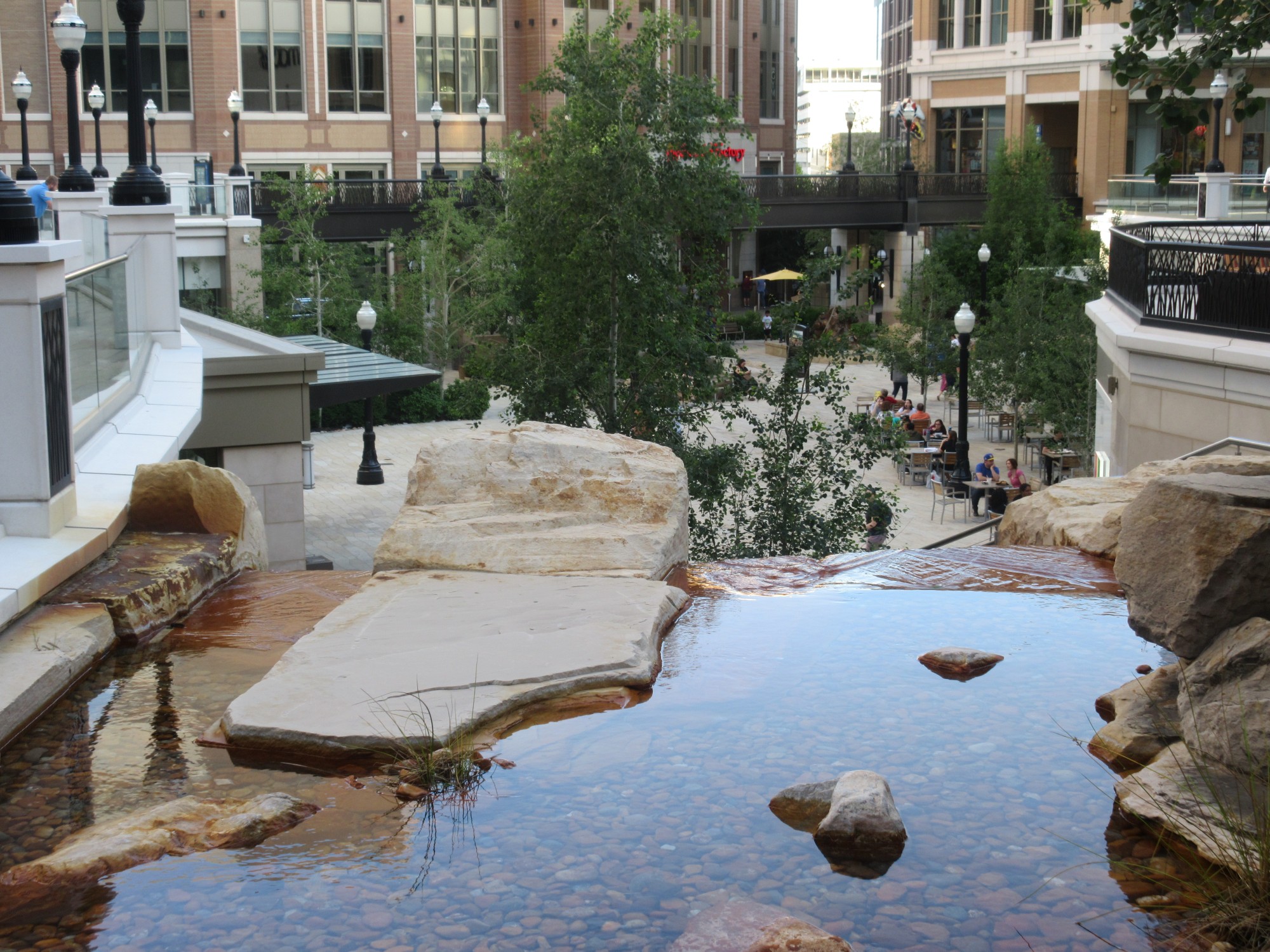 Interior of City Creek shopping mall with creek in downtown Salt Lake City  in Utah, USA Stock Photo - Alamy