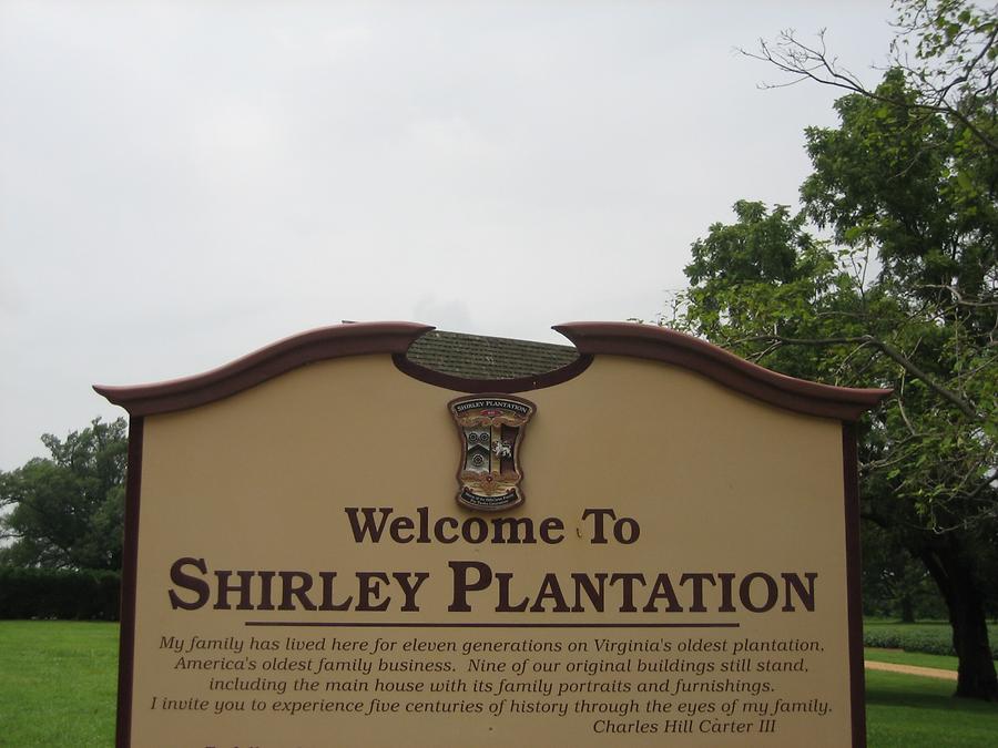sign at the entrance