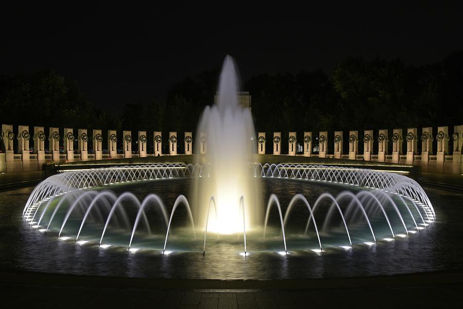 World War II Memorial at Night