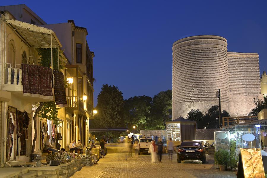 Maiden Tower at Night