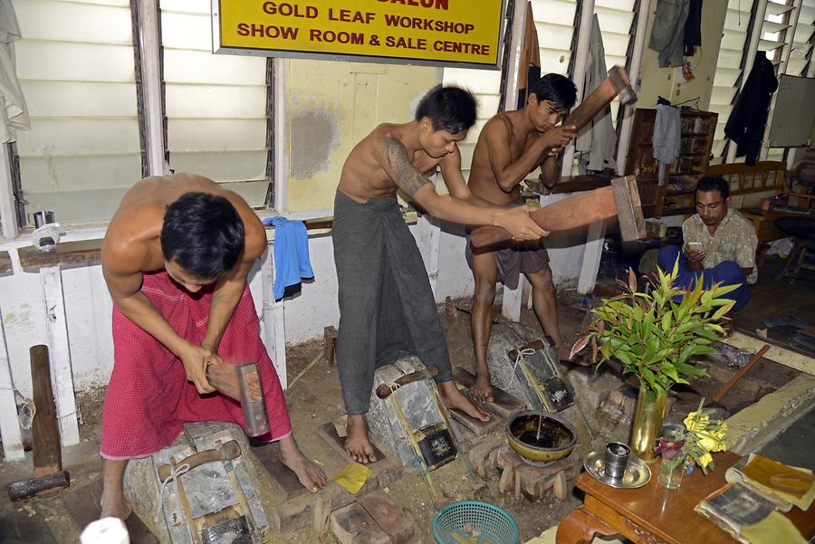 Gold beater Mandalay (1) Mandalay Pictures Burma in GlobalGeography