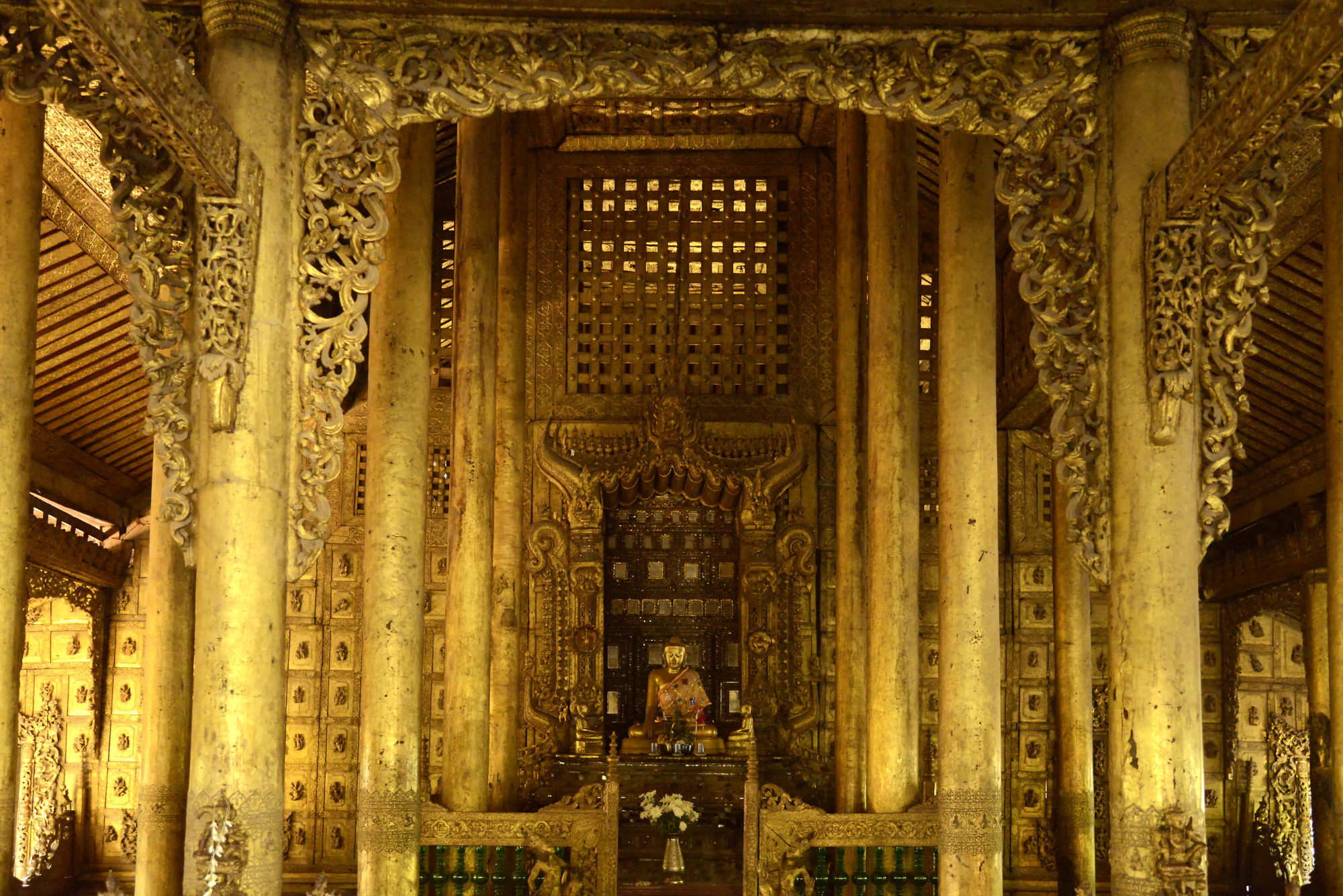 Shwenandaw Monastery interior (2) | Mandalay | Pictures | Burma in