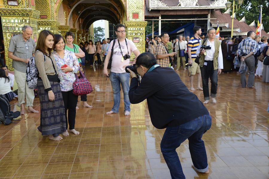 Tourists Mandalay Hill