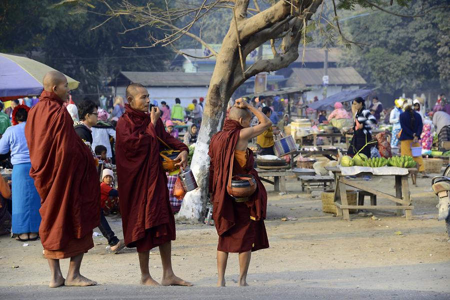 Monks Weekly Market Sagaing