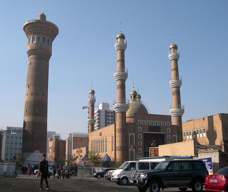 Mosque in downtown Urumqi
