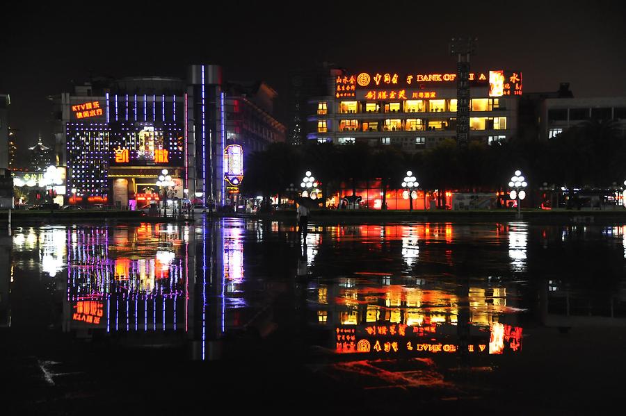 Downtown Guilin at Night