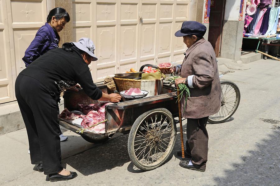 Xizhou - Meat Seller