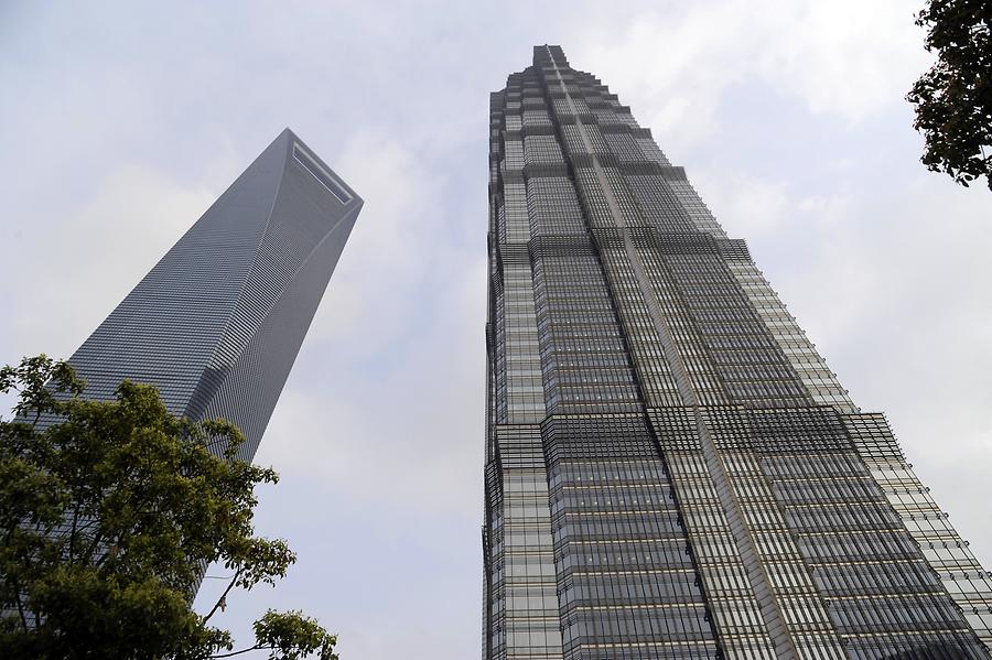 Jin Mao Tower and Shanghai World Financial Center