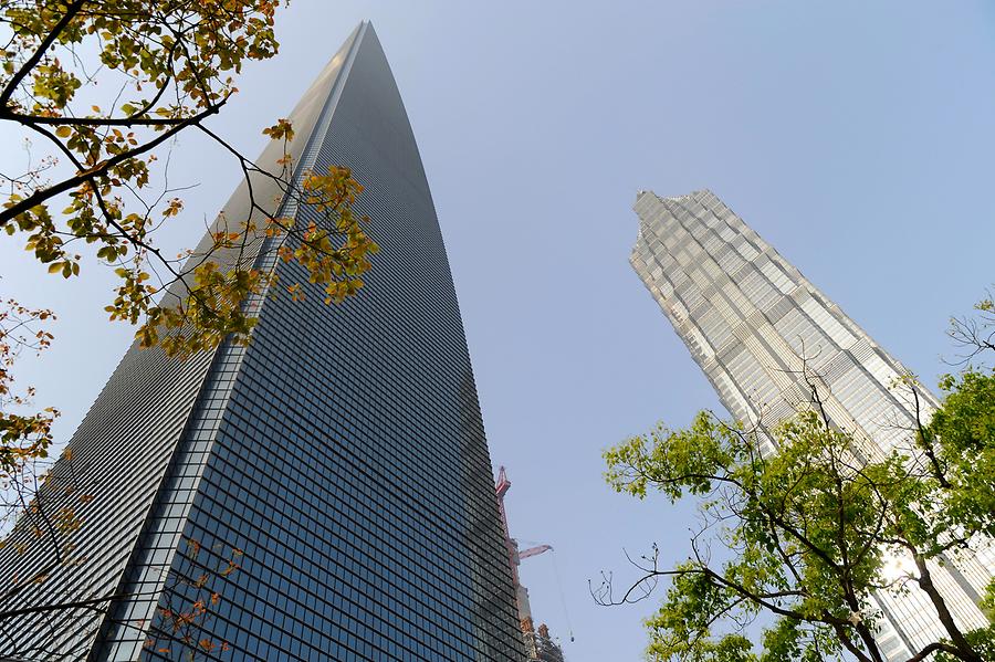 Jin Mao Tower and Shanghai World Financial Center