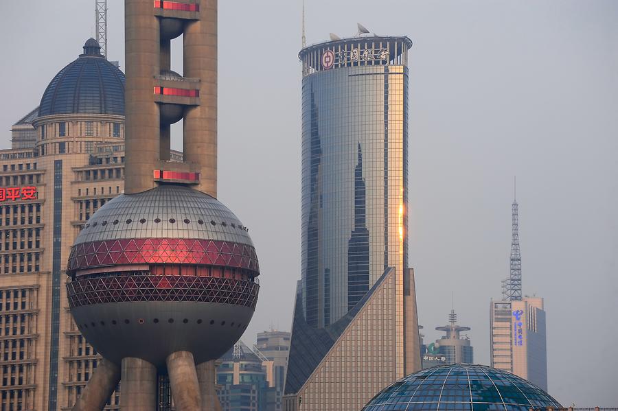 Pudong Skyline - Detail