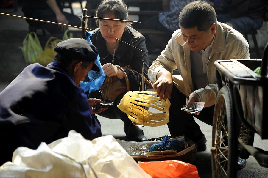 Menghun - Market, Food Stall