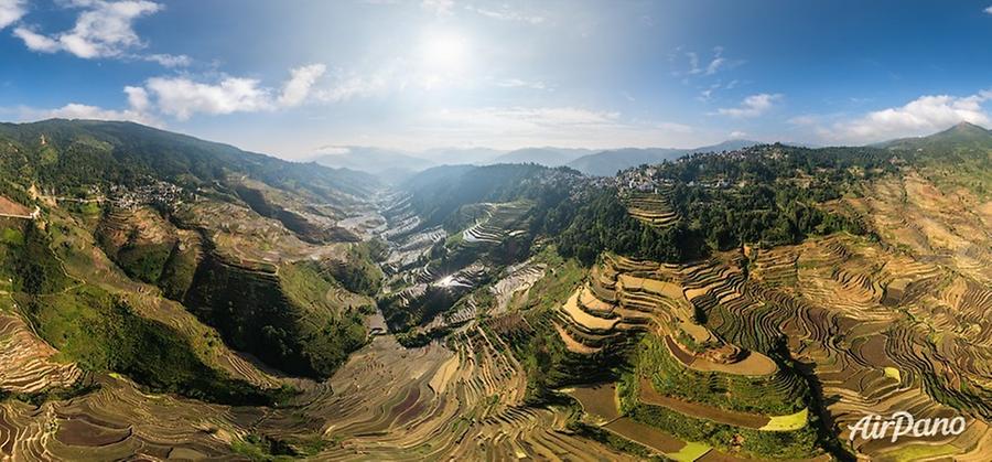 Rice Terraces, Yunnan province, China, © AirPano 