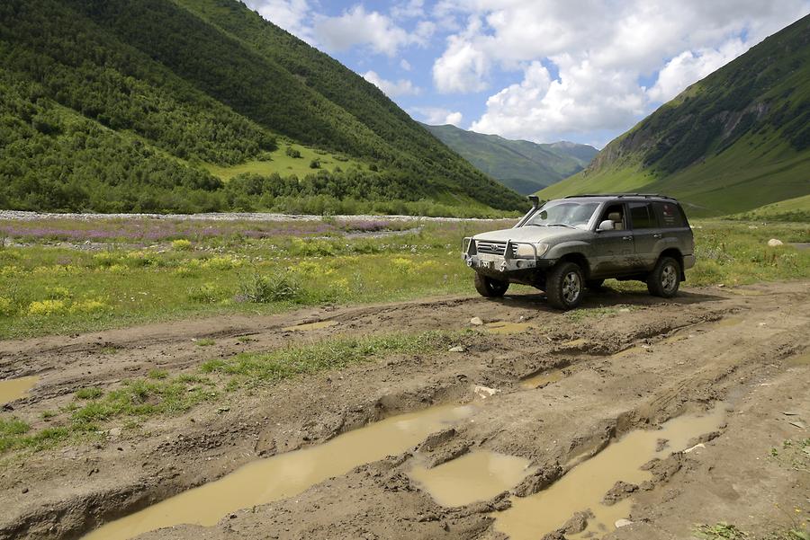 Dirt Road to Shkhara Mountain