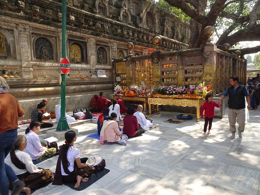 Bodh Gaya - Mahabodhi Temple; Pilgrims