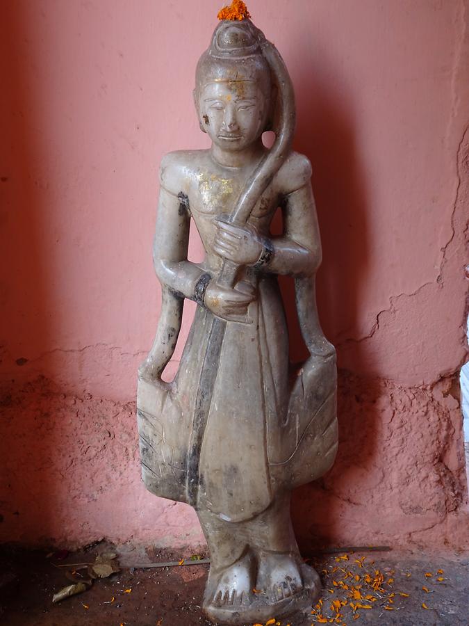Bodh Gaya - Mahabodhi Temple; Stone Figurine