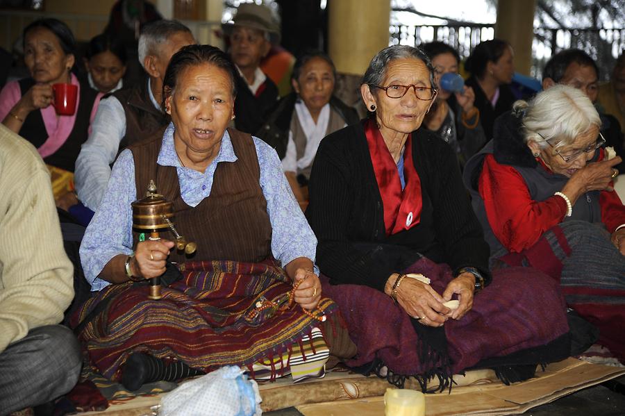McLeod Ganj - Namgyal Monastery; Pilgrims