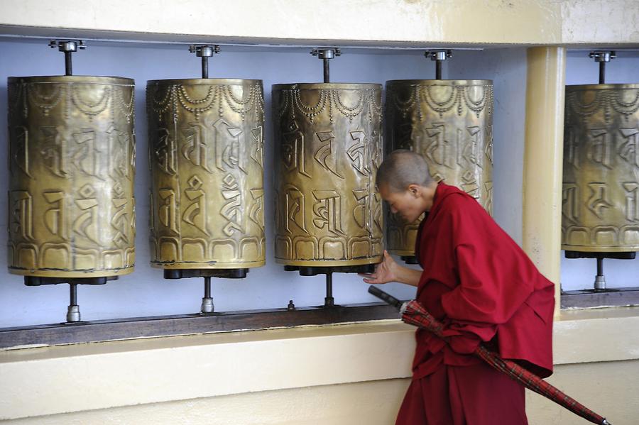 McLeod Ganj - Namgyal Monastery; Prayer Mills