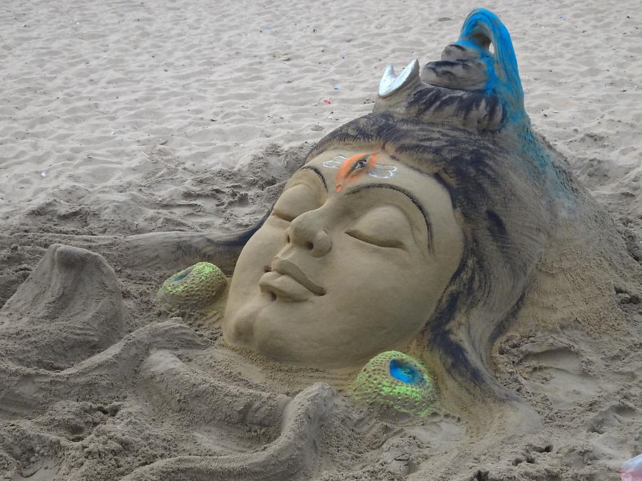 Puri - Beach; Sand Sculpture
