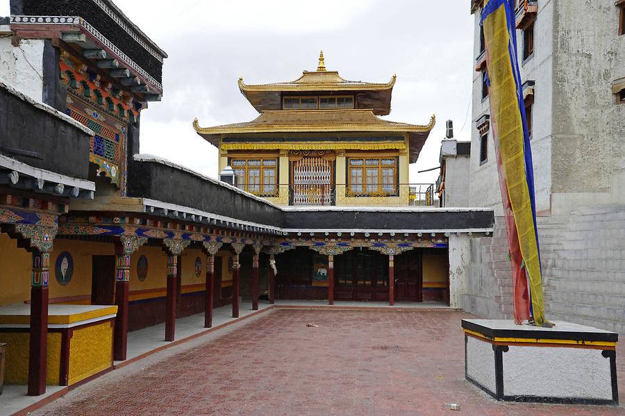 Spituk Monastery - Courtyard