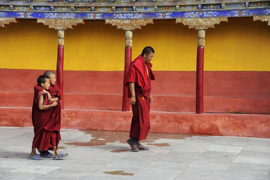 Thikse Monastery - Courtyard