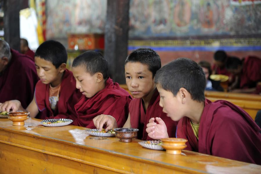 Thikse Monastery - Young Monks