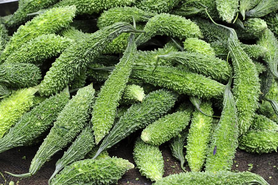 Baijnath - Market; Bitter Cucumber