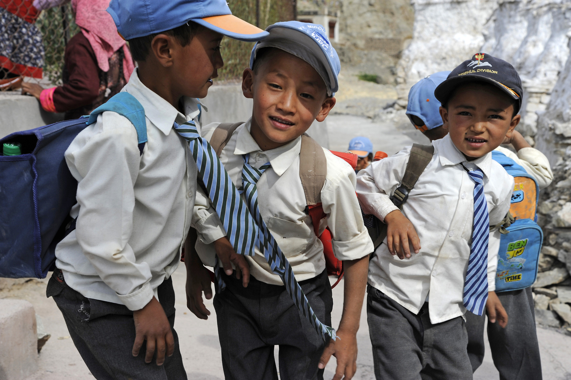 School Children Lamayuru Monastery Pictures India In Global Geography