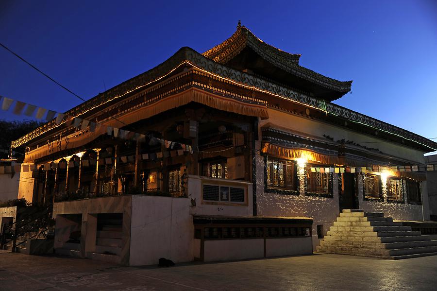 Jokhang Gompa Temple at Night