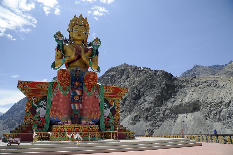 Diskit Monastery - Maitreya Buddha Statue Diskit Monastery - Maitreya Buddha Statue