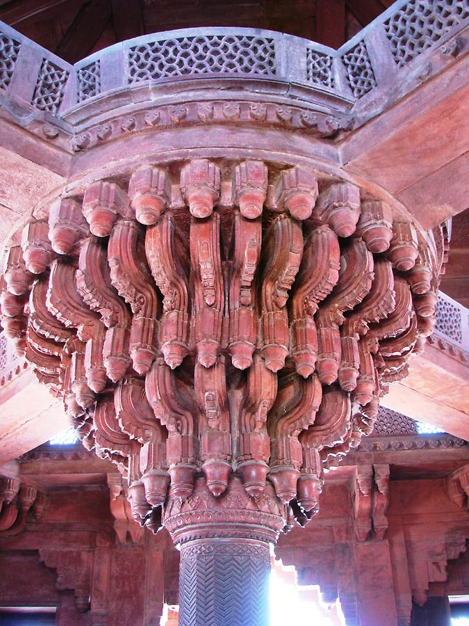 Carved columns