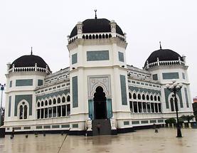 Medan - Masjid Raya Al Mashun, the Great Mosque of Medan