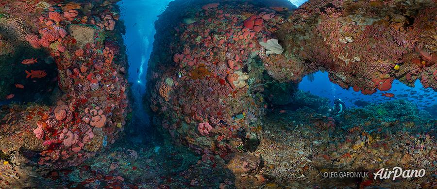 Underwater cave, Komodo, Indonesia, © AirPano 