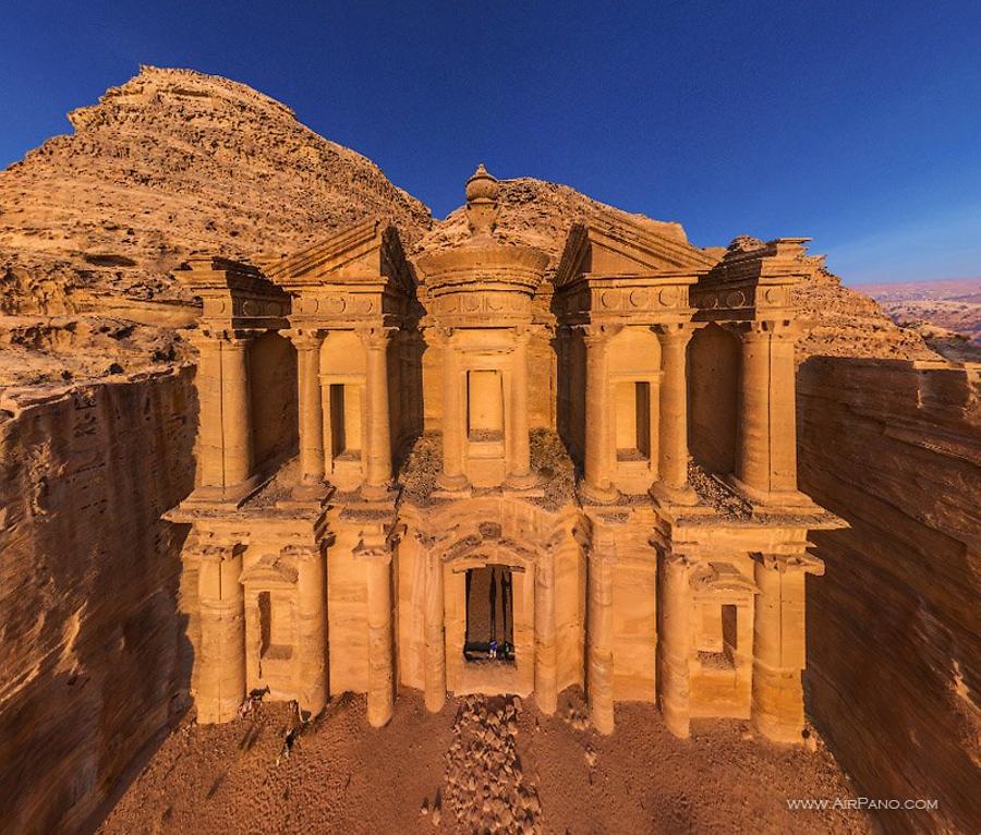 Ad Deir monastery, Petra, © AirPano 