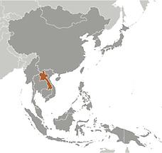 Laos in East And SouthEast Asia