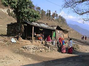 Scene along a hike near Kathmandu