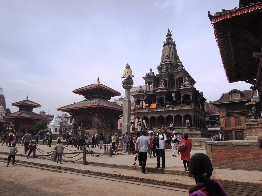 Mmangal Basar Garuda pillar, Krishna Temple, Narayana Temple, Harishankar Temple