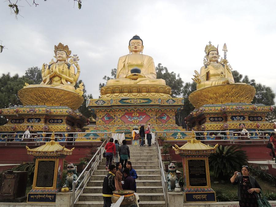 Svayambunat Sanctuary at the foothill