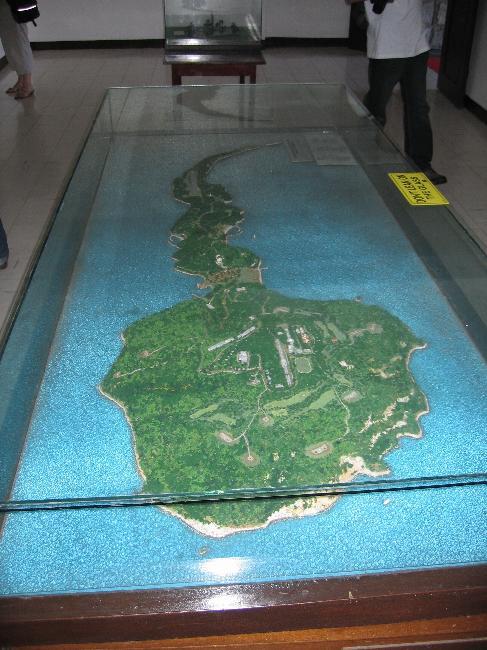 Relief map of Corregidor