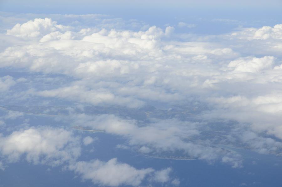 Flight over the Philippines