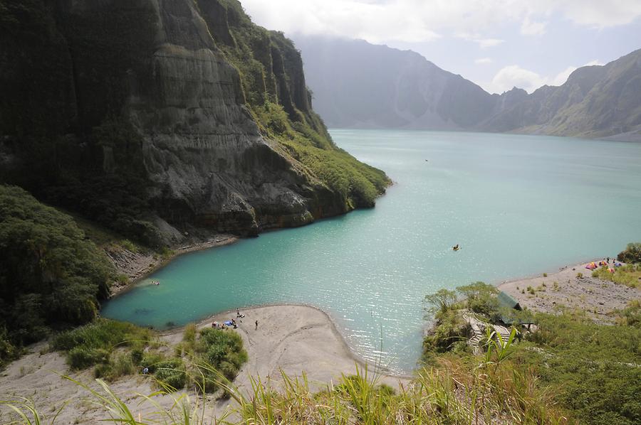 Crater lake of Mount Pinatubo