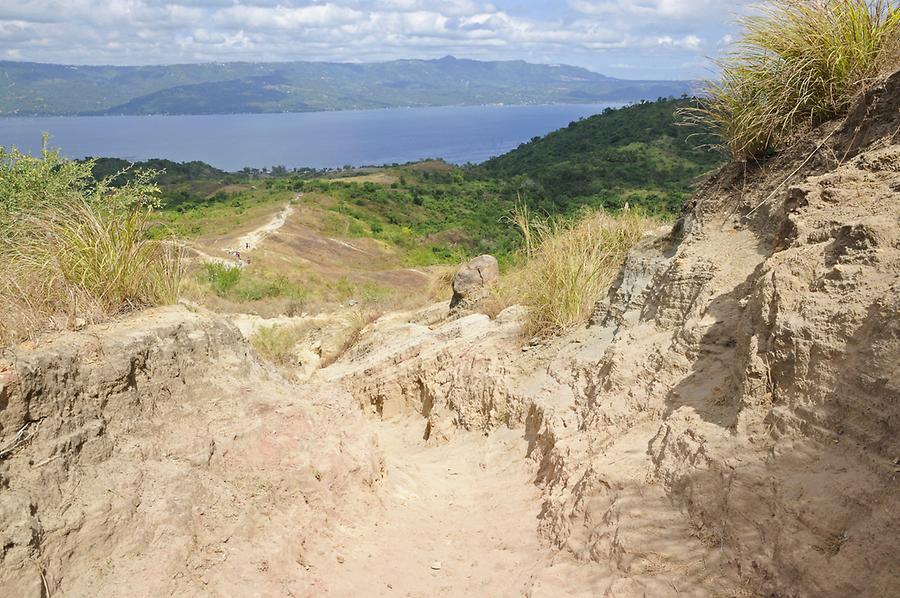 Ascent to the Taal crater