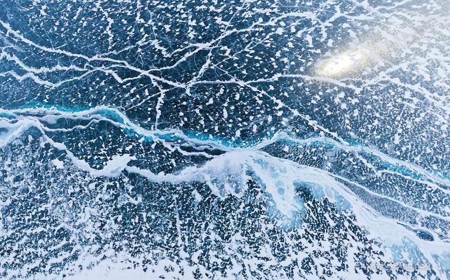 Baikal ice patterns, © AirPano 