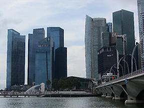 Skyline, Singapore business district (1)