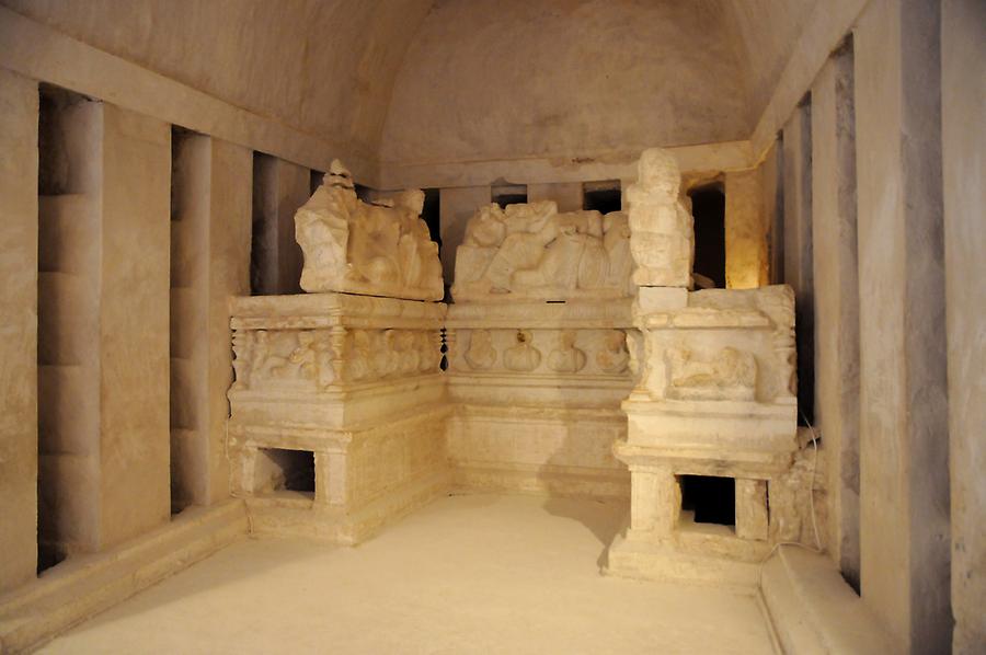 Inside of the Three Brothers Tomb
