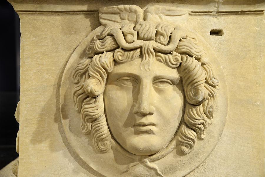 Perge - Sarcophagus; Head of Medusa
