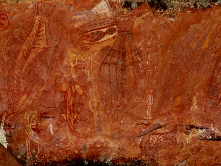 Rock paintings near Ubirr