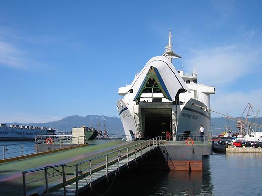 Adriatic ferry in Rijeka harbour