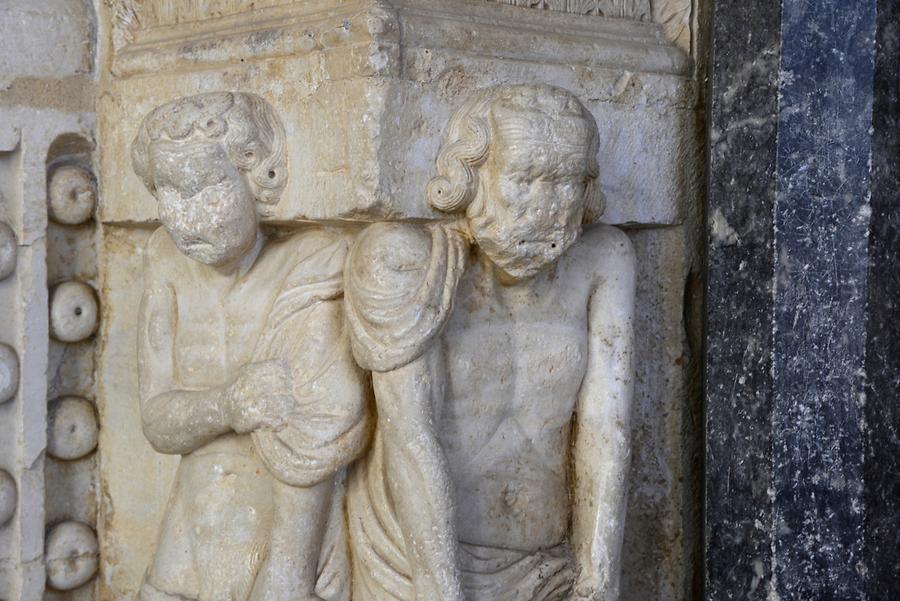 Trogir - Cathedral; Western Portal, Detail
